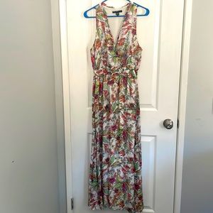 Maggy London Floral Maxi Dress Size 8